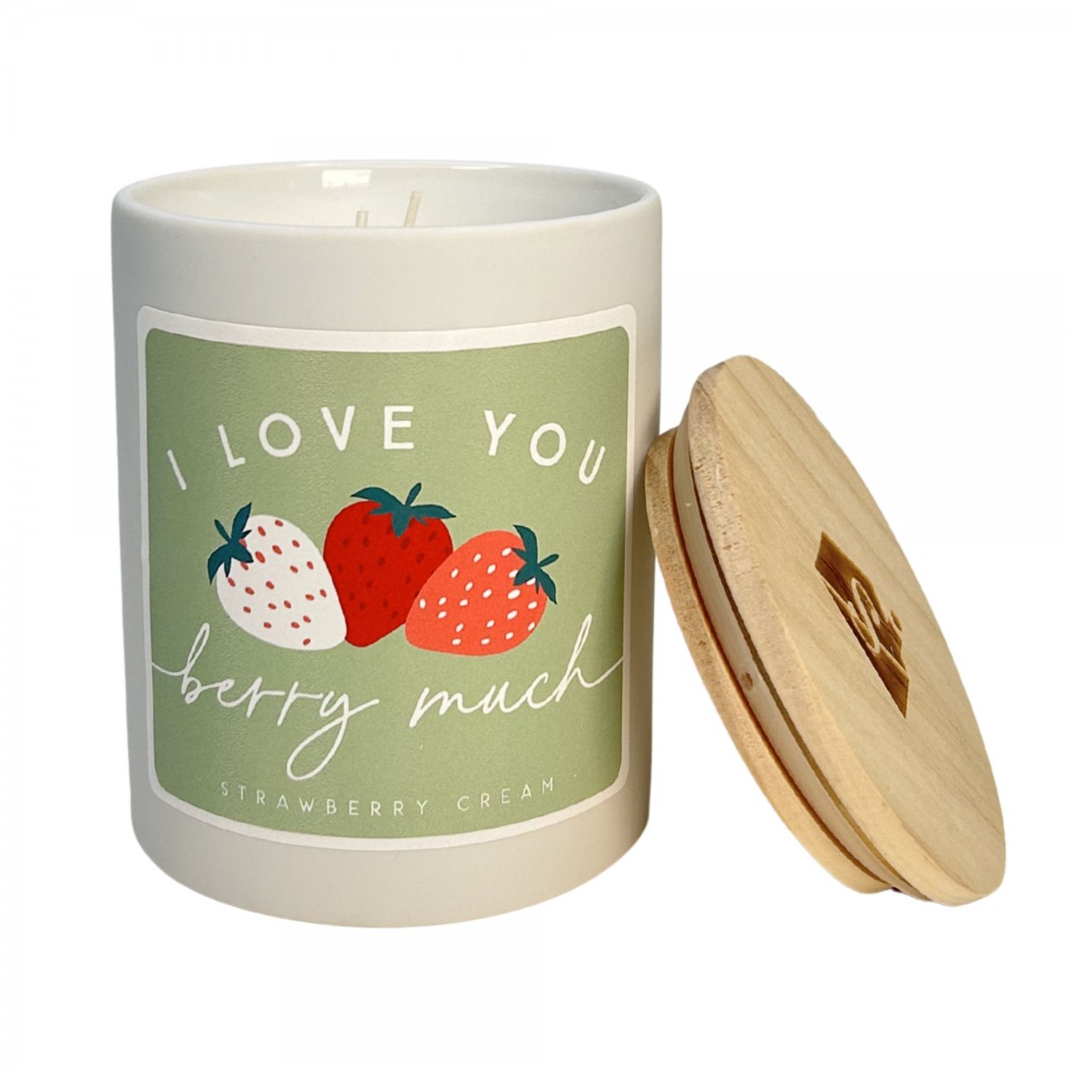 I Love You Berry Much Candle - Image 2