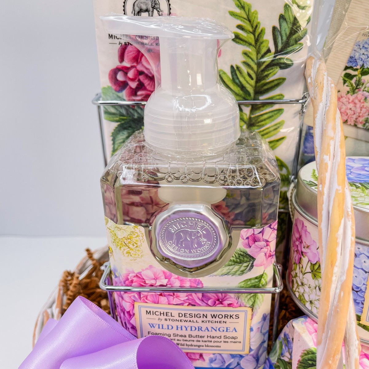 Michel Design Works - Wild Hydrangea Basket - Image 2