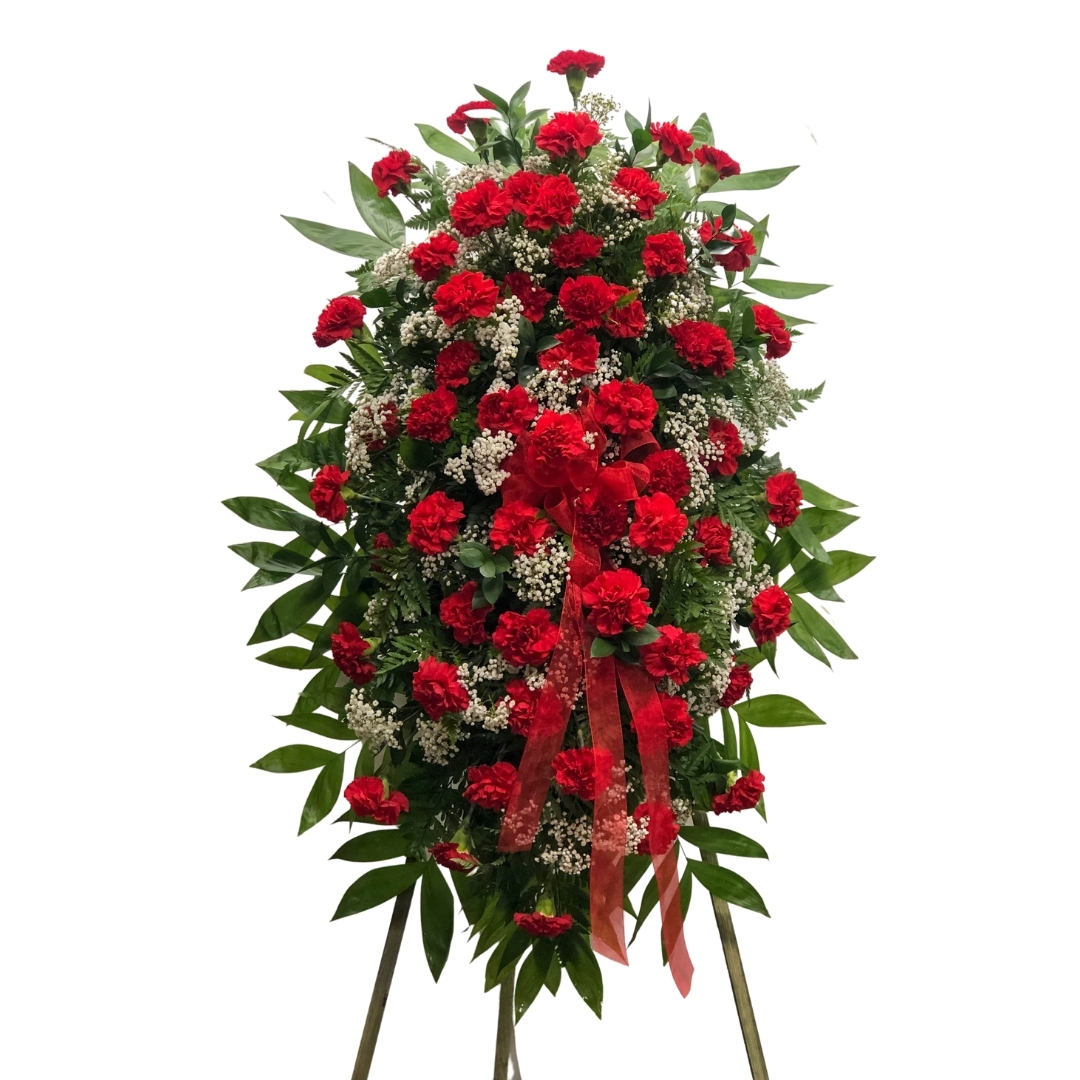 Red Carnations 3 piece set - Image 2