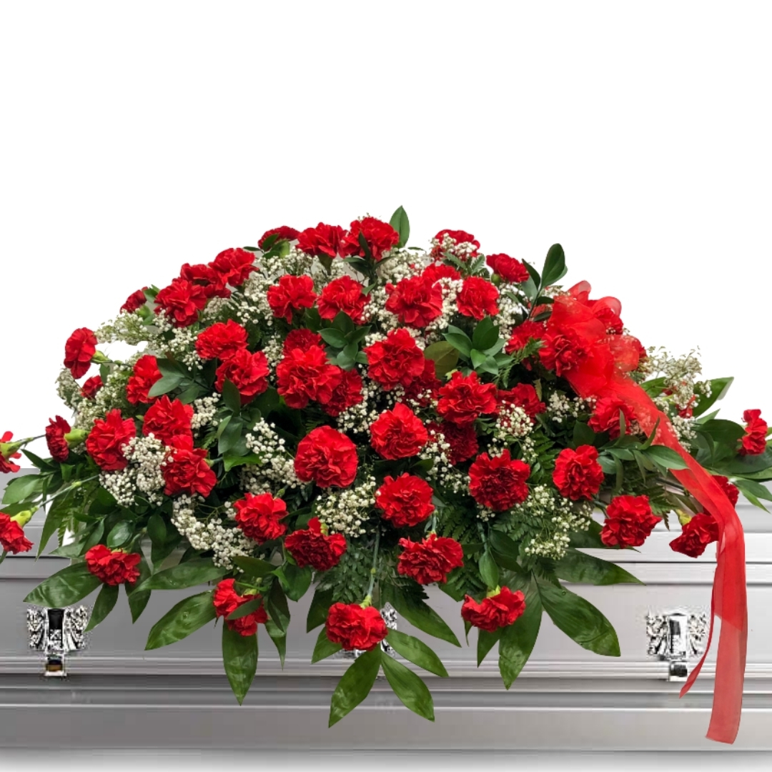 Red Carnations 3 piece set - Image 3
