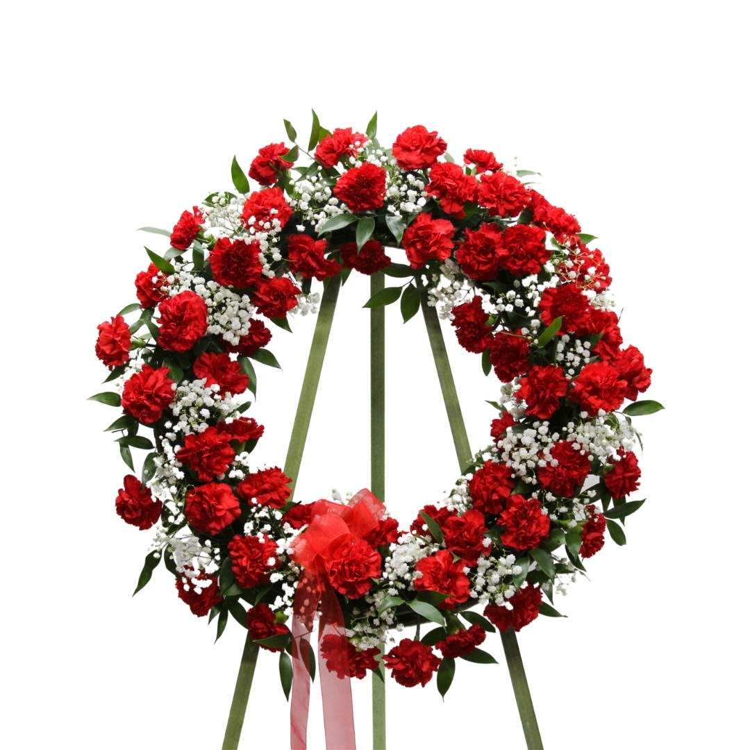 Red Carnations 3 piece set - Image 4