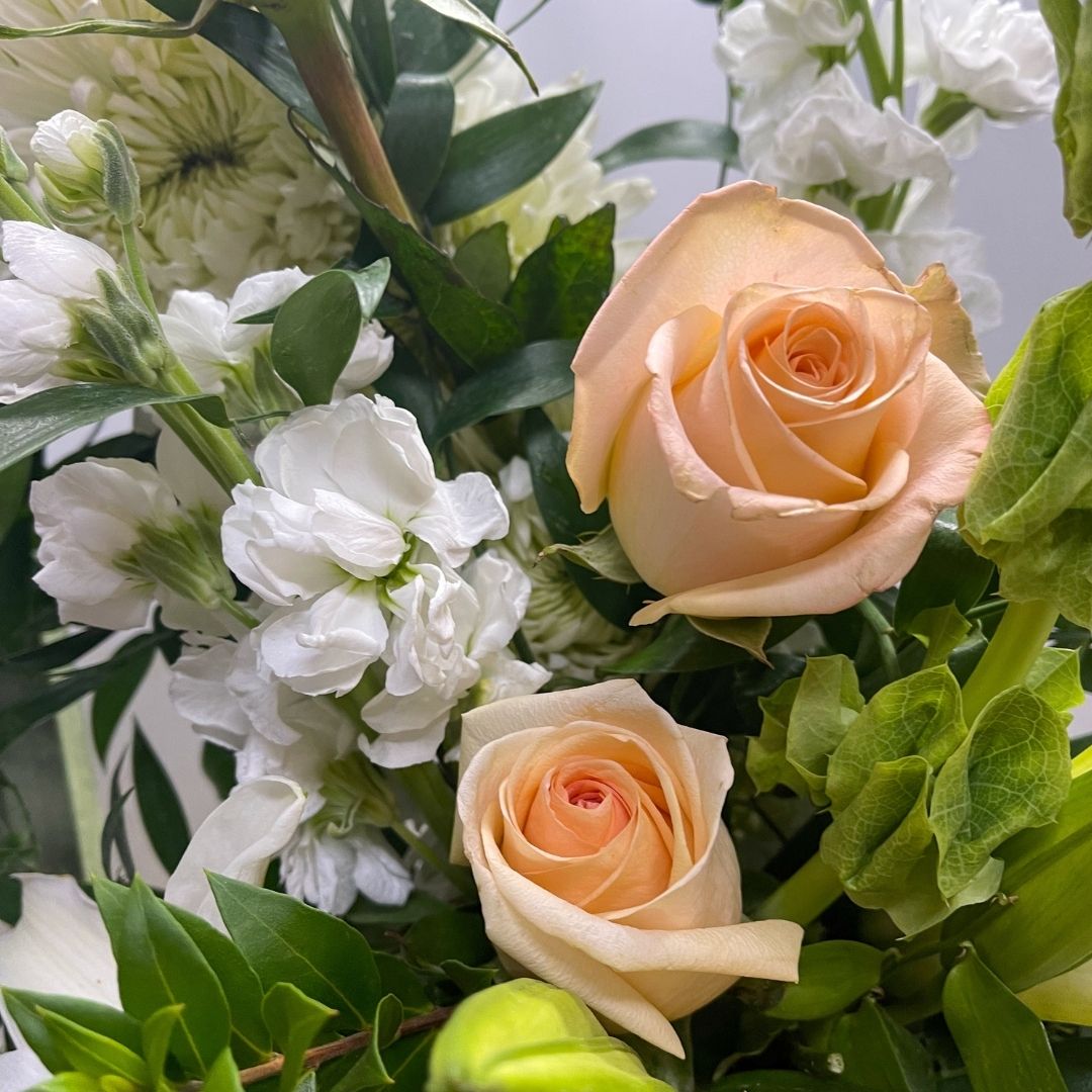 Peach and White Wreath - Image 3