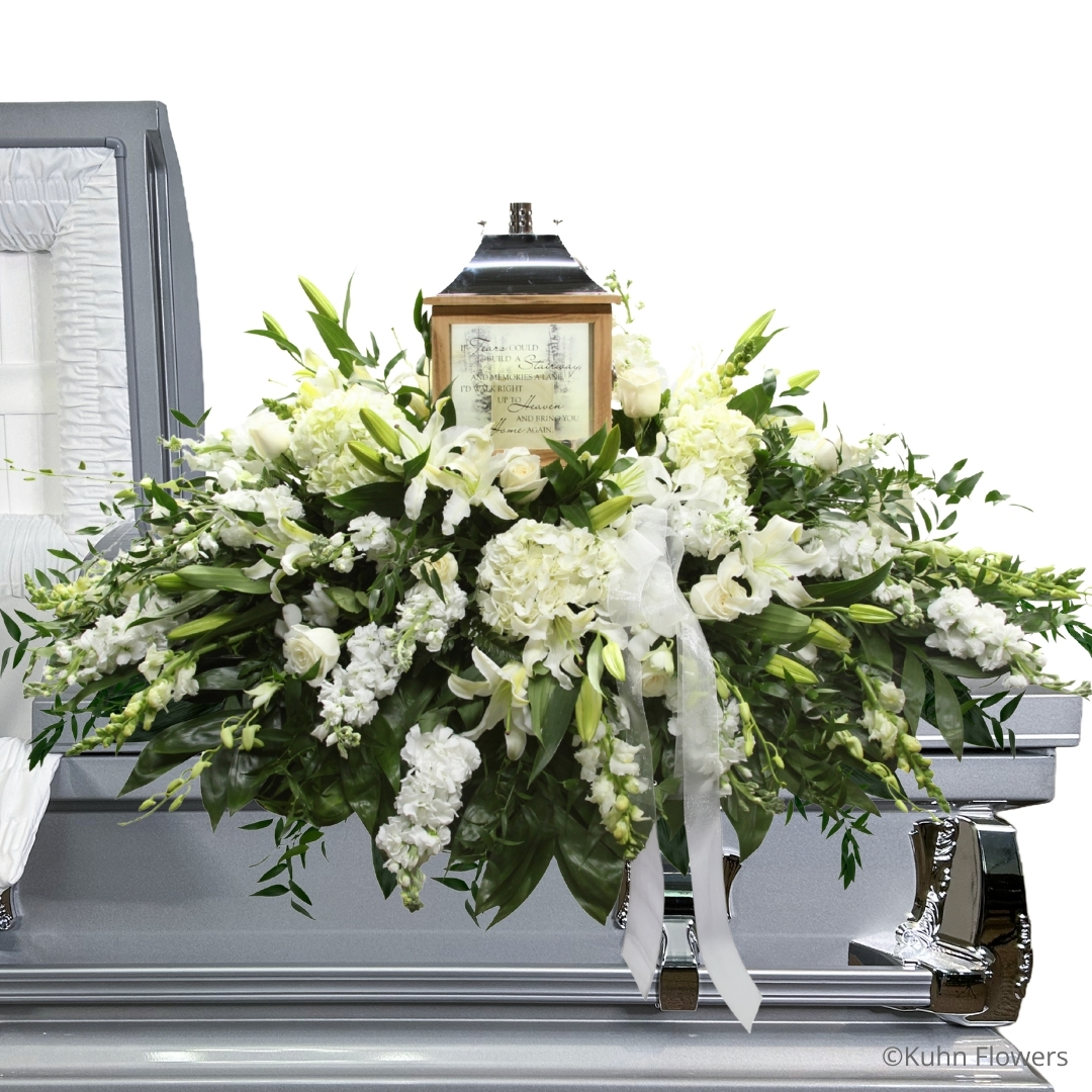 Soft Devotion Casket Spray