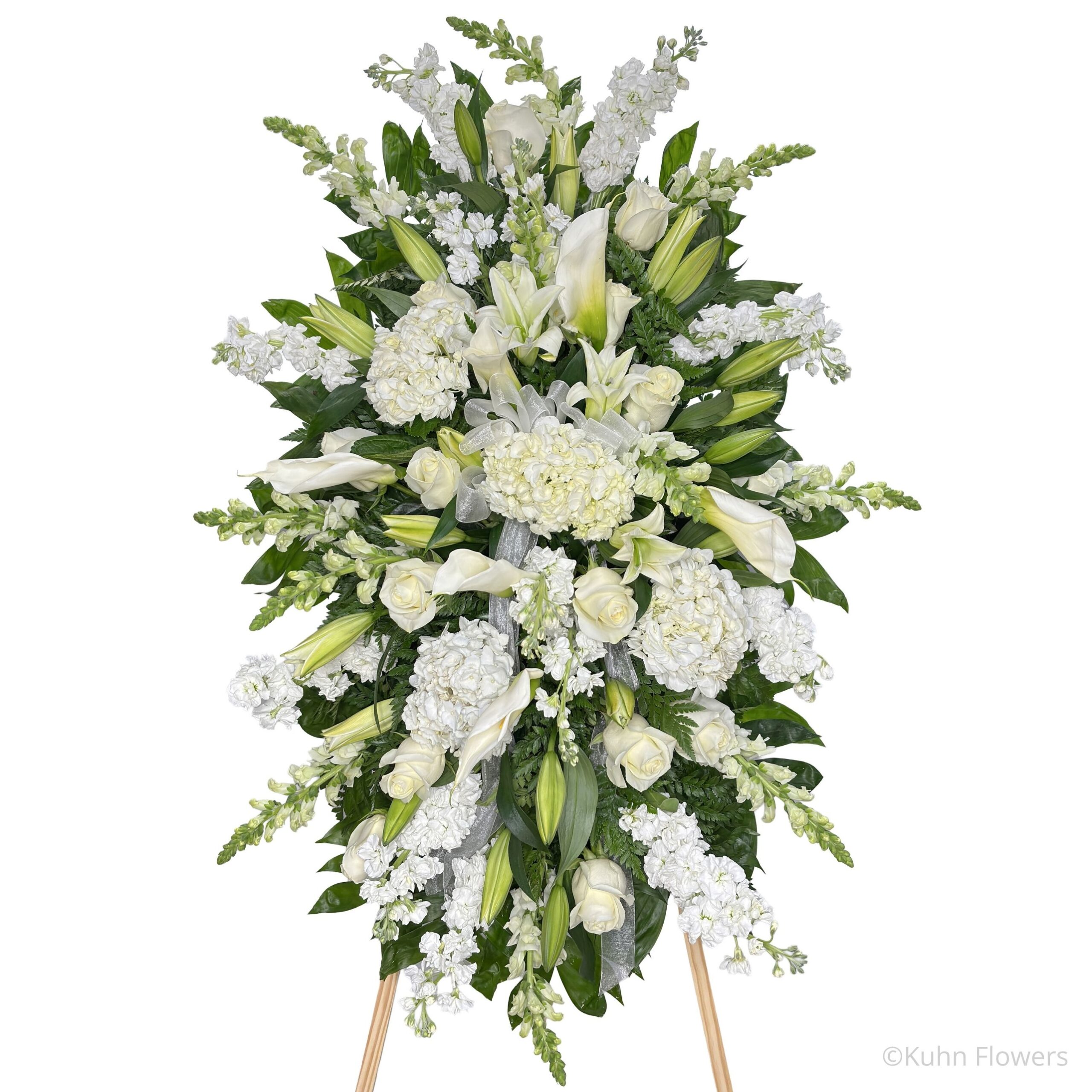 White Lily Standing Spray