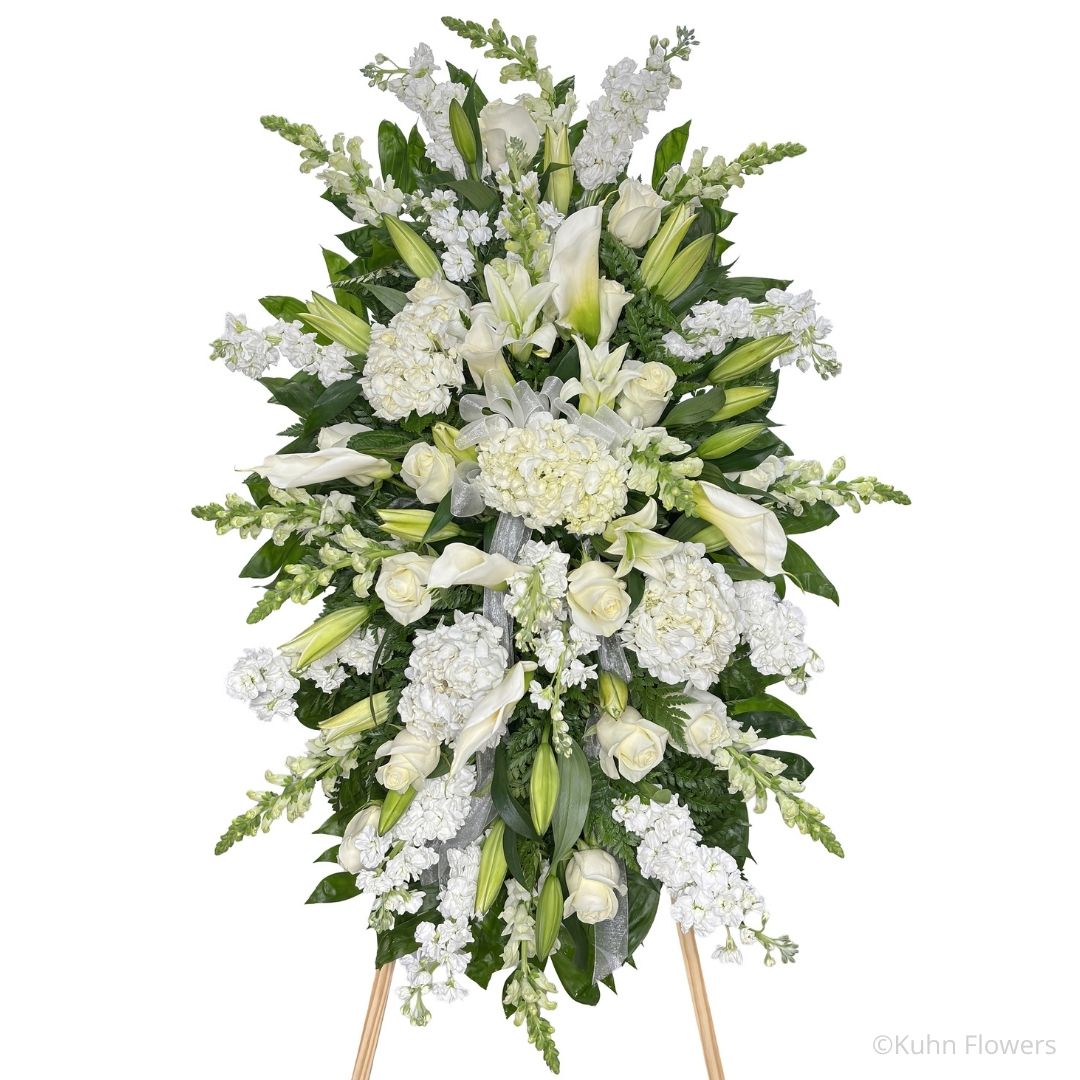 White Lily Standing Spray