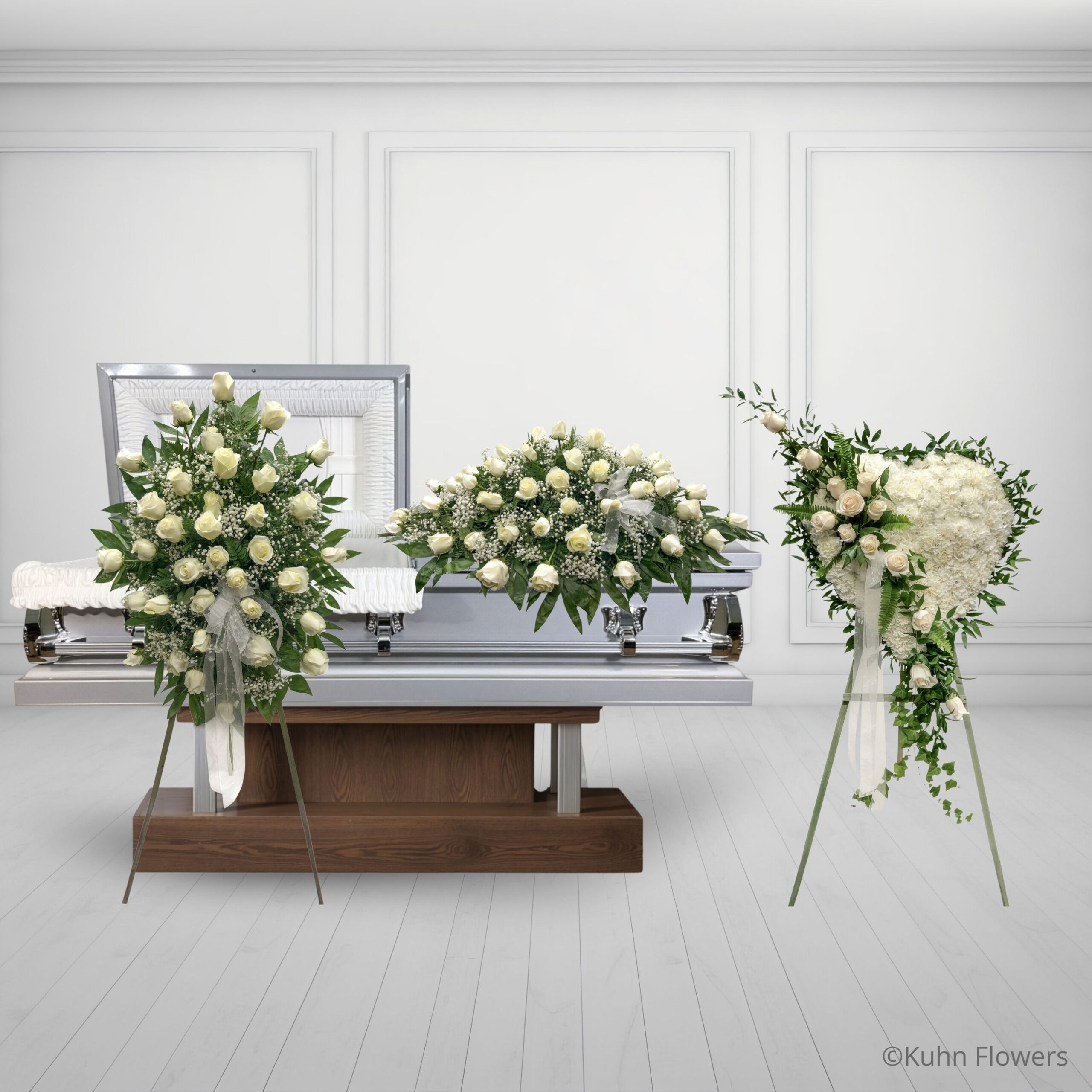 White Roses 3 Piece Set