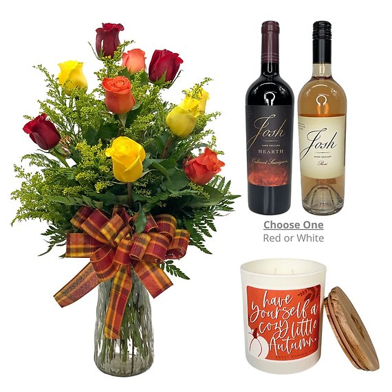 Rustic Roses & Wine Package