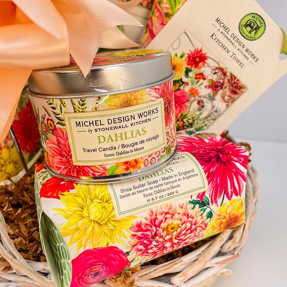 Michel Design Works - Dahlias Basket