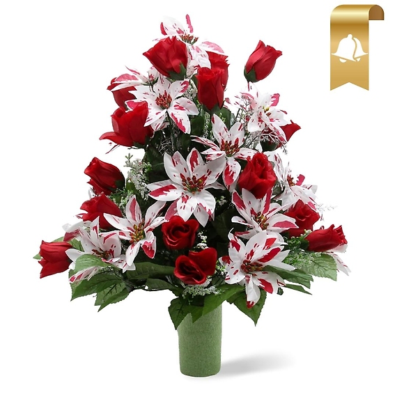 Holiday Faux Cemetery Arrangement