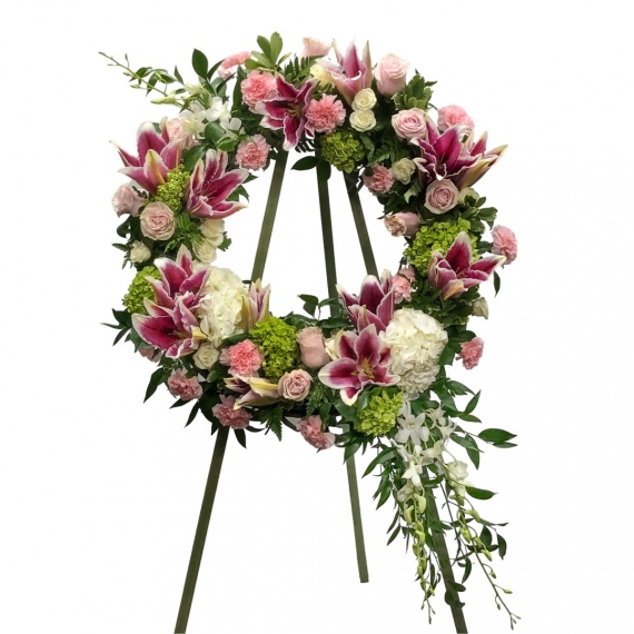 Divine Pink and White Wreath