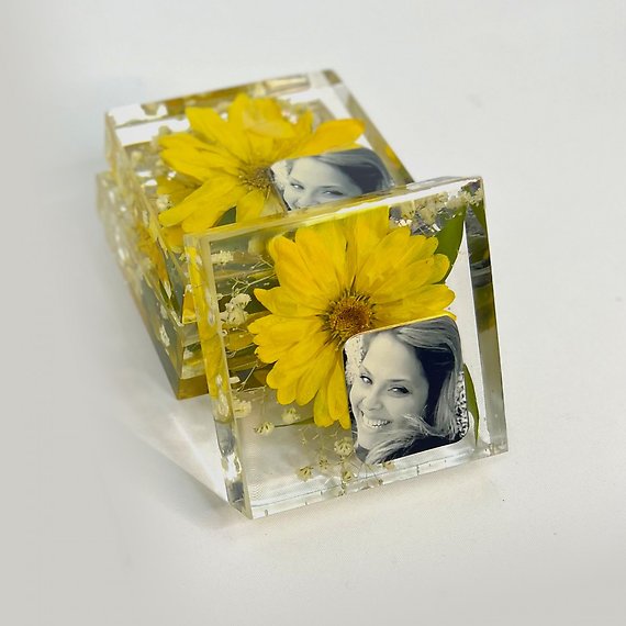 Crystal Clear Floral Mini Plaques (Set of 4)