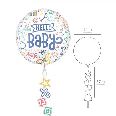 Hello Baby Airwalker Balloon