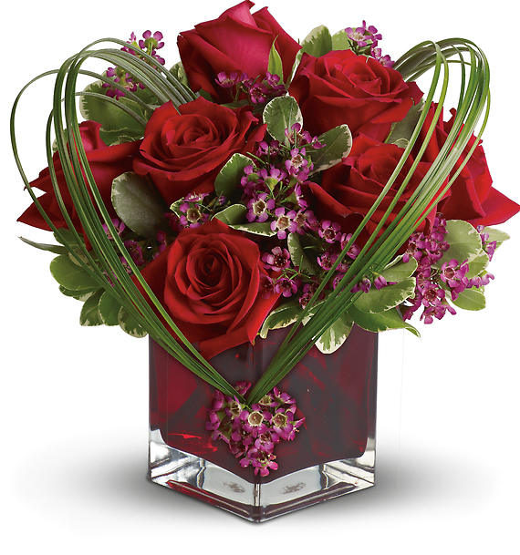 Sweet Thoughts Bouquet with Red Roses