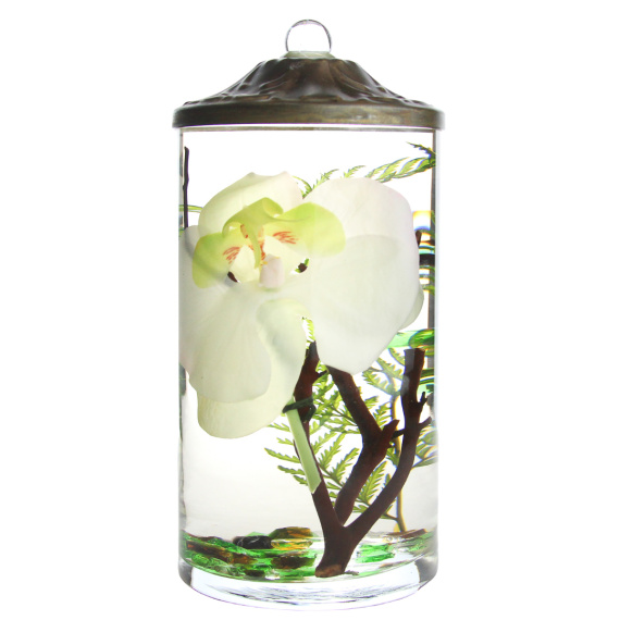 Lifetime Candle - White Orchid Cylinder