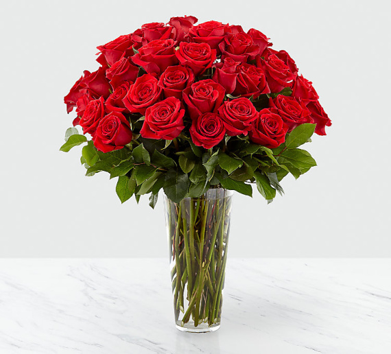 Long Stem Red Rose Bouquet