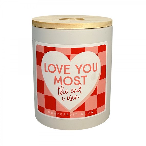 Love You The Most Candle