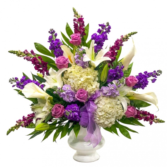 Purple and White Basket