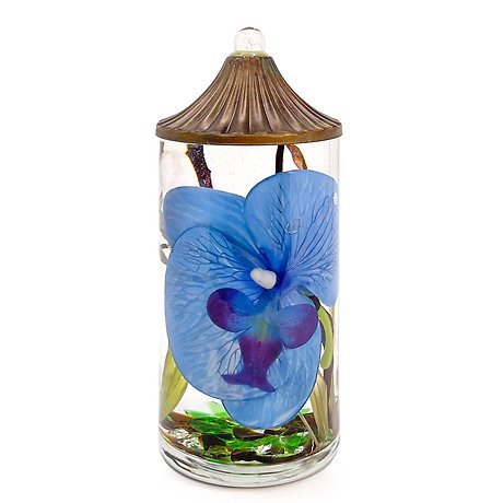 Lifetime Candle - Blue Orchid Cylinder