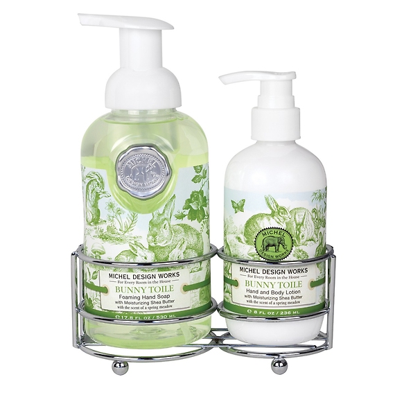 Bunny Toile Handcare Caddy