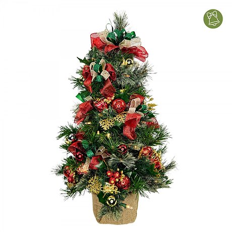 2 ft. Fully Decorated Pre-Lit Christmas Tree (faux)