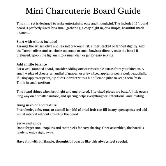 Charcuterie Mini Kit