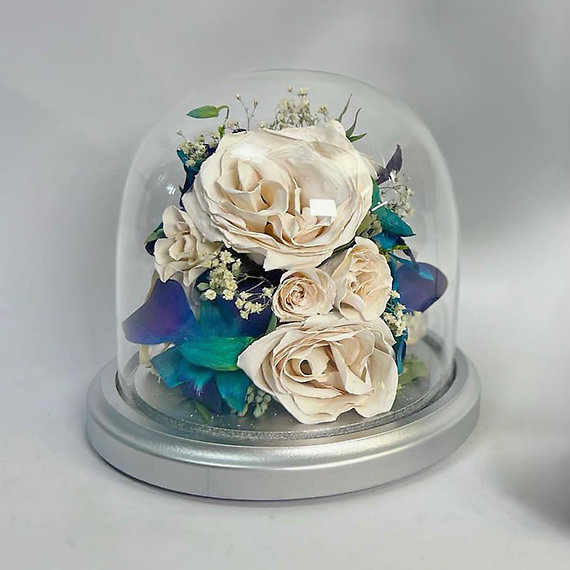Flowers Under Glass