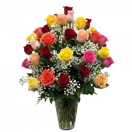 48 Long Stem Mixed Roses