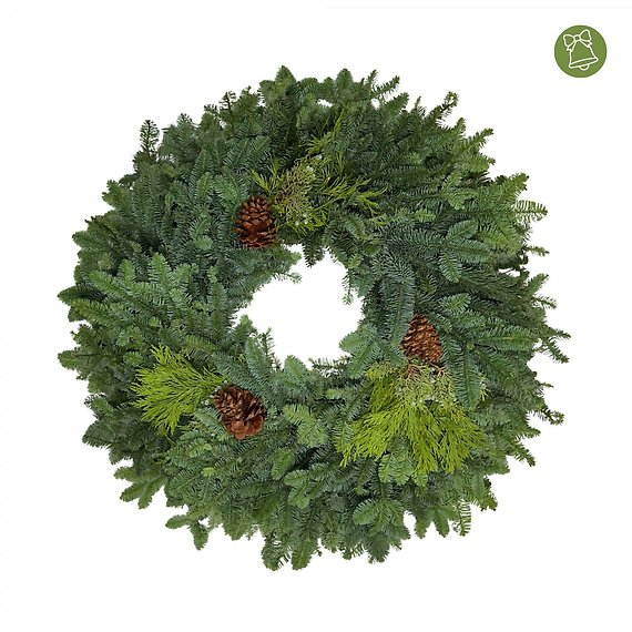 Classic Juniper & Pinecone Wreath 24 Inch