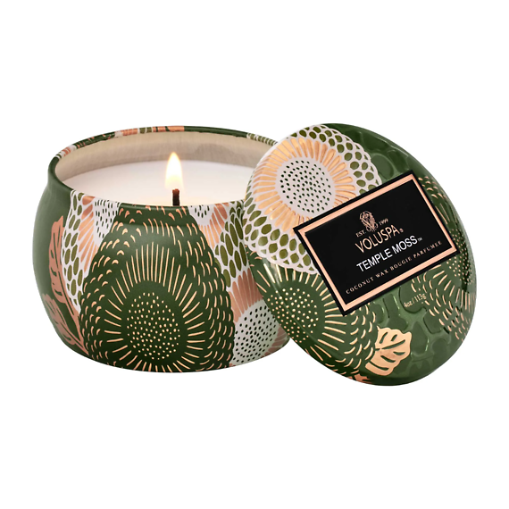 Temple Moss Petite Tin Candle