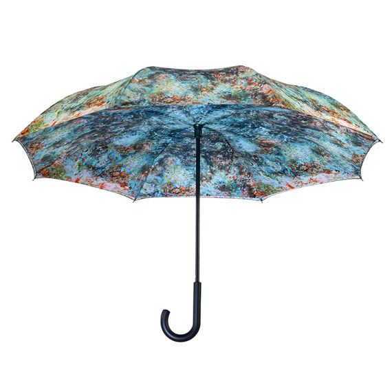 The House at Giverny Viewed From Rose Garden RC Stick Umbrella
