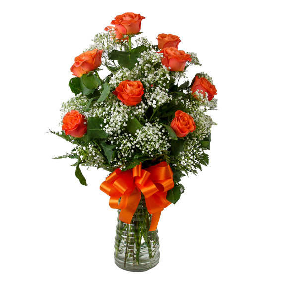 1 Dozen Roses Orange