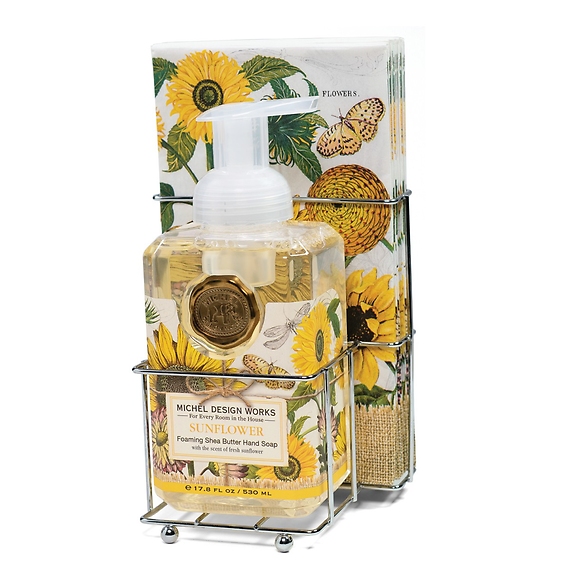 Sunflower Foaming Hand Soap Napkin Set