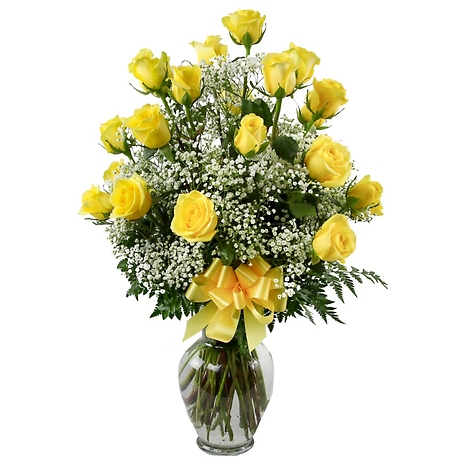 2 Dozen Yellow Sympathy Roses
