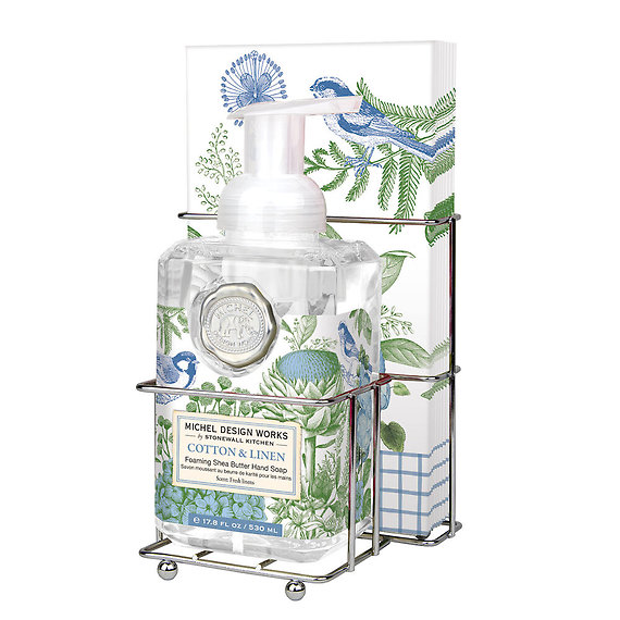 Cotton & Linen Foaming Hand Soap Napkin Set